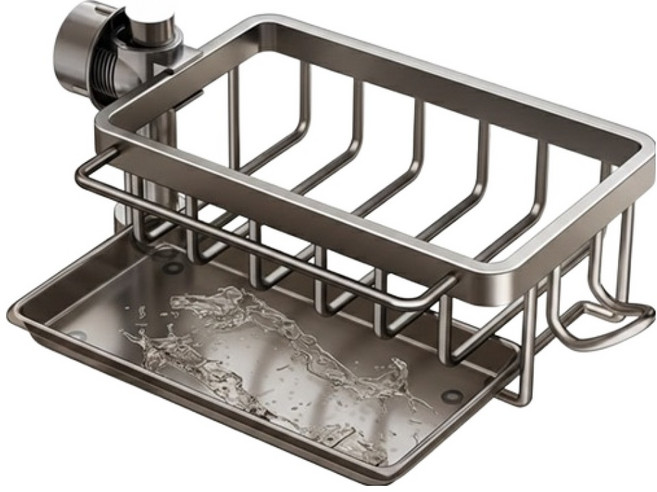 마켓감성 물받침 수세미걸이, 타입2, 1개