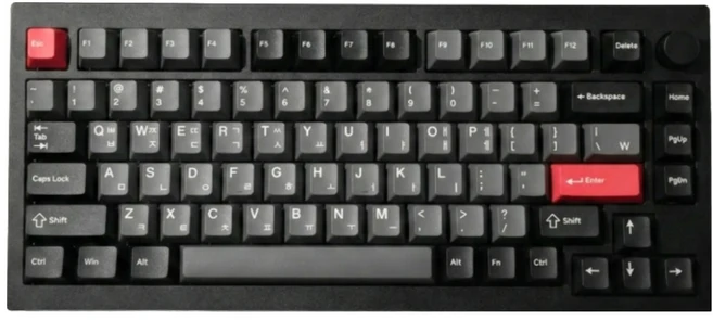 키크론 HE 8K RGB 핫스왑 마그네틱 스위치 기계식 유선 텐키리스 키보드, 블랙, EX75-A6, 마그네틱축(자석축) - 쿠팡