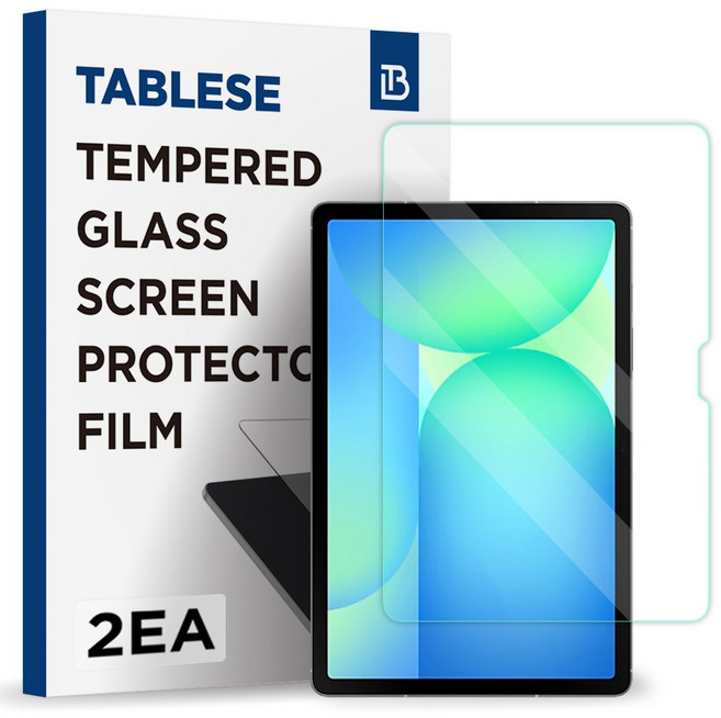 TABLESE 9H GLASS PROTECTOR FILM 2.5D 圓角疏油塗層鋼化玻璃膜 2片組, 透明, 1套