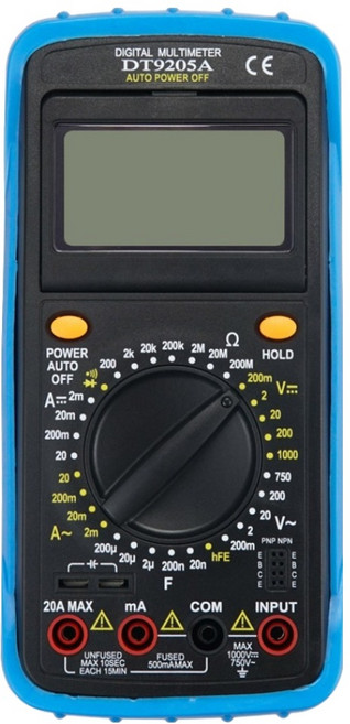 컴스 AC DC 전압 전류 저항 다이오드 hFE LCD 디스플레이 디지털 멀티 테스터기 NT085, 1개