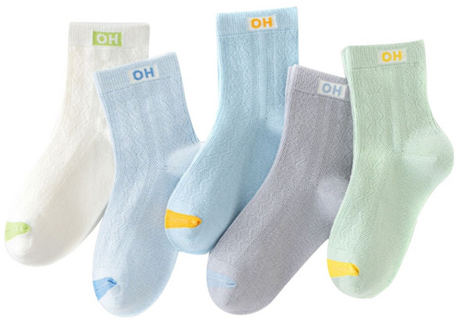 주니핏 OH 소프트 메쉬 양말 5켤레 세트 JJ08