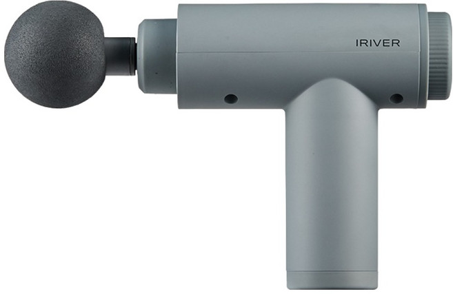 아이리버 무선 미니 마사지건, 그레이, IHC-LV010
