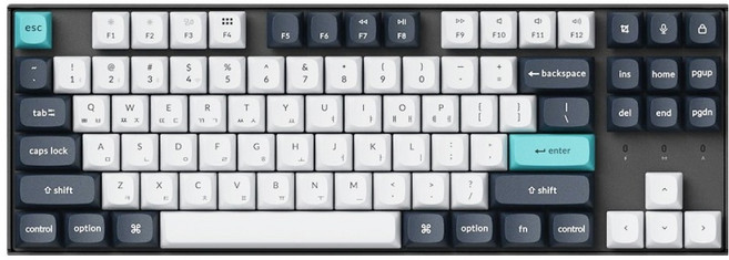 키크론 K8 PRO SE ZMK 핫스왑 기계식 유무선 텐키리스 키보드, 카본 블랙, K8P-SB9, 저소음 바나나축