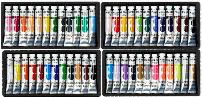 미덴 전문가용 아크릴물감, 12ml, 48색