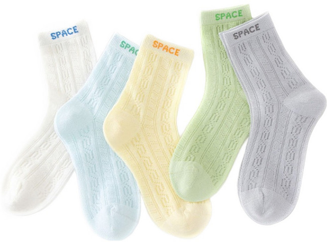 주니핏 스페이스 소프트 메쉬 양말 5켤레 세트 JJ07