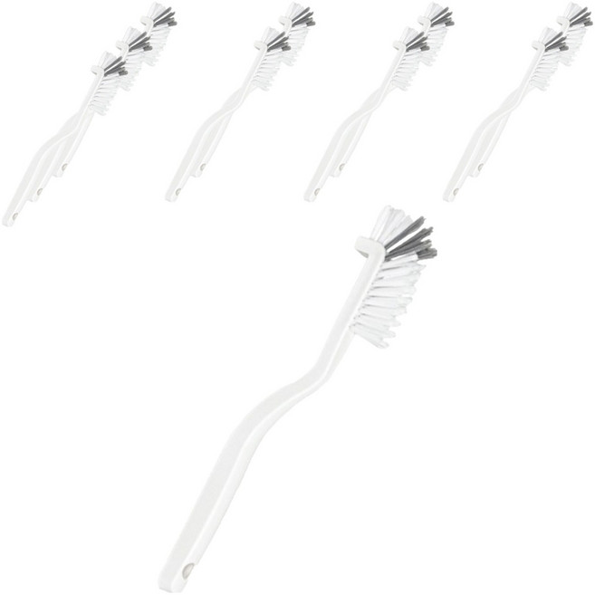 리빙홈디테일 다용도 싱크대 배수구 청소솔, 화이트, 10개