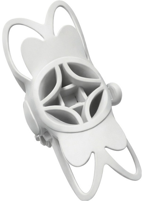 트레벨로 페어리 스템형 실리콘 스트랩 스마트폰 거치대, 라이트그레이, 1개