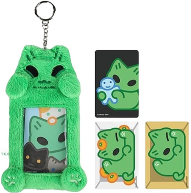 大元 C.I. Wwanya 絨毛小卡套 m5, 綠色, 1個