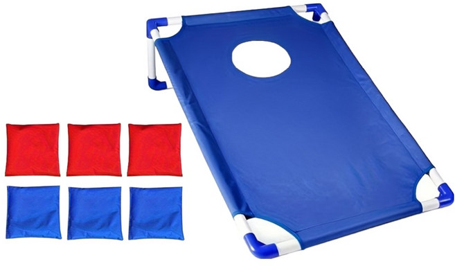 KANGAROO 빈백 던지기 콘홀 게임 블루, 1개