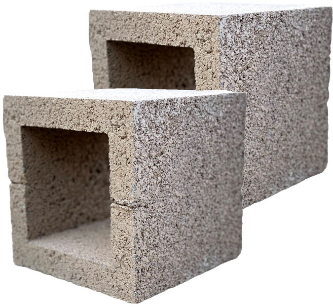 위드블럭 버라이어티 인테리어 마감 사각형 공간블럭, 화이트 브라운, 2개