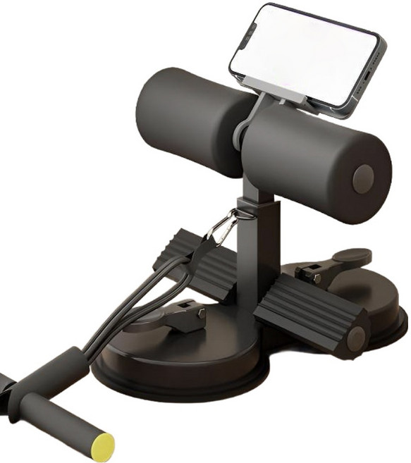 티리티티 흡착식 윗몸일으키기 보조기구 + 휴대폰 거치대 세트, 3 블랙, 1세트