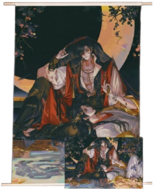 DAEWON CULTURE INDUSTRY 天官賜福 布質掛軸海報 + 明信片套組, 混合色, 1套