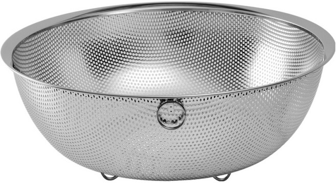 그린도어 스트레이너 타공 원형바구니 국내생산, 스테인리스, 1개