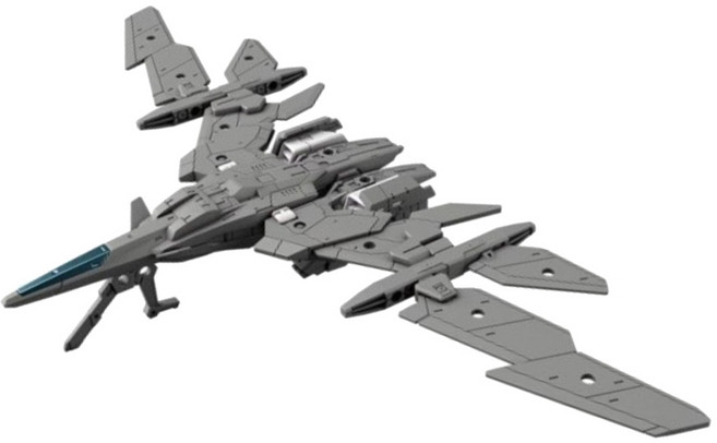 BANDAI 30MM 1/144 EV-02 擴充武裝機具 飛行戰機Ver. 灰色, 1個