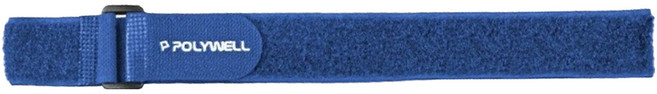 POLYWELL 寶利威爾 扣環式魔鬼氈束帶 藍色 100 x 3cm PW15-T65-1132, 1個