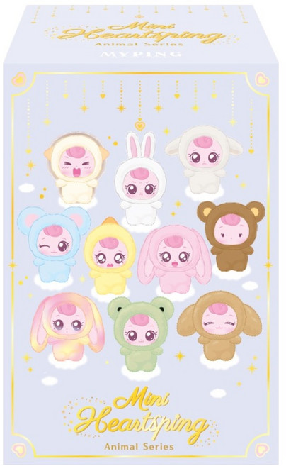 캐치티니핑 미니 하츄핑 애니멀 시리즈 서프라이즈 플러시 키링, 13cm, 랜덤발송, 1개