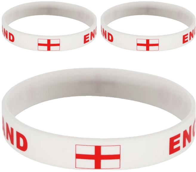 마켓피아 실리콘 월드컵응원 스포츠 패션 국기 팔찌, 영국, 3개