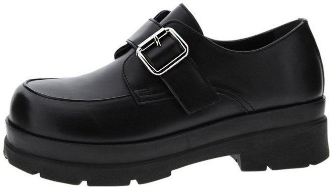 단골언니 여성용 르멘트 벨크로 키높이 발편한 통굽 로퍼