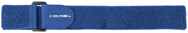 POLYWELL 寶利威爾 扣環式魔鬼氈束帶 藍色 50 x 3.8cm PW15-T65-1136, 1個