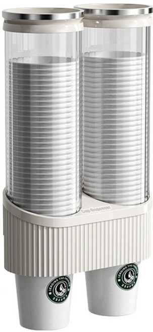 리빙하루 100개입 컵 디스펜서, 화이트