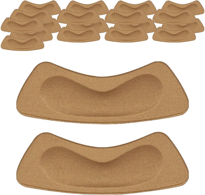 마켓피아 하이힐 구두 발 뒤꿈치 보호 패드 2p, 다크 브라운, 10개