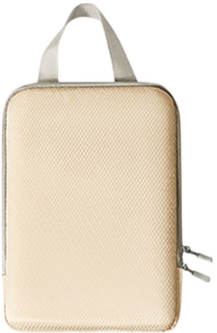 더플로우커머스 여행용 옷 속옷 압축커버 효율 세트 정리 수납파우치 베이지, 1개, 1개입