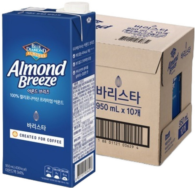 아몬드브리즈 바리스타, 10개, 950ml