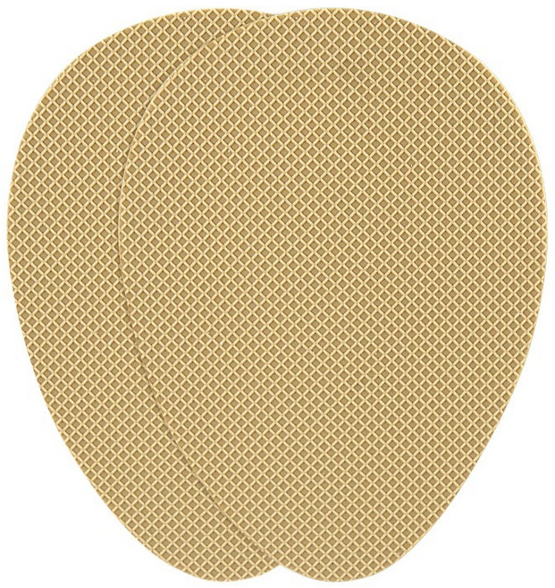 마켓피아 구두 신발 미끄럼방지 밑창 보호 패드 90 x 65 x 1.5 mm, 카키, 2개