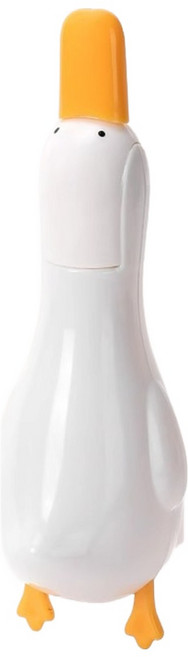 홈앤픽스 청소 화장실 쓰레기 욕실용 귀여운 오리 집게, 흰색