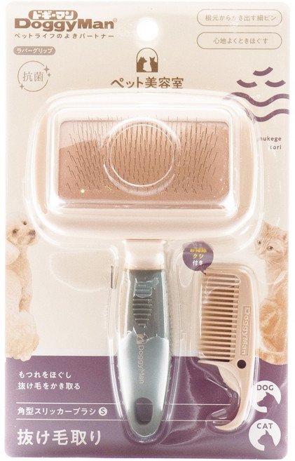 도기맨 뷰티살롱 슬리커 브러쉬 S, 혼합색상, 1개