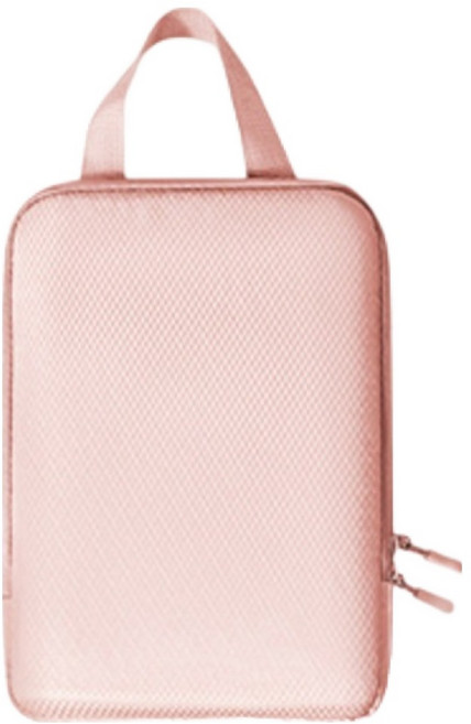 더플로우커머스 여행용 옷 속옷 압축커버 효율 세트 정리 수납파우치 핑크, 1개, 1개입