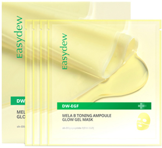 이지듀 멜라 비 토닝 앰플 글로우 겔 마스크 120g, 4개입, 1개