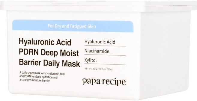 파파레서피 히알루론산 PDRN 딥 모이스트 베리어 데일리 마스크 350g, 1개, 30개입