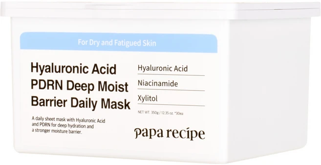 파파레서피 히알루론산 PDRN 딥 모이스트 베리어 데일리 마스크 350g, 1개, 30개입 - 쿠팡