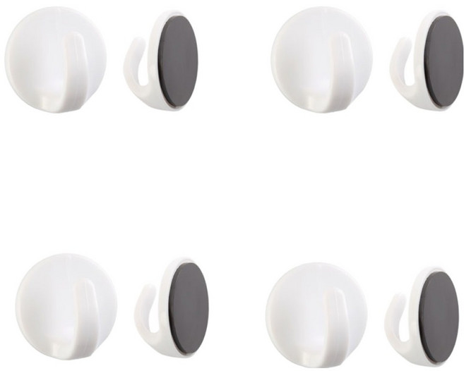 아이메이트 자석걸이 원형, 화이트, 8개