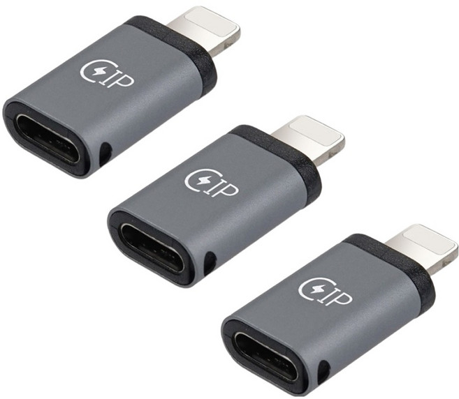 컴스 iOS 8핀 to USB C MF 변환 젠더 3p, 1개, CP184