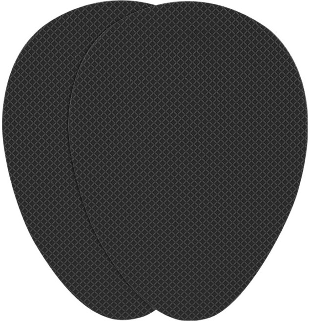 마켓피아 구두 신발 미끄럼방지 밑창 보호 패드 90 x 65 x 1.5 mm, 블랙, 2개