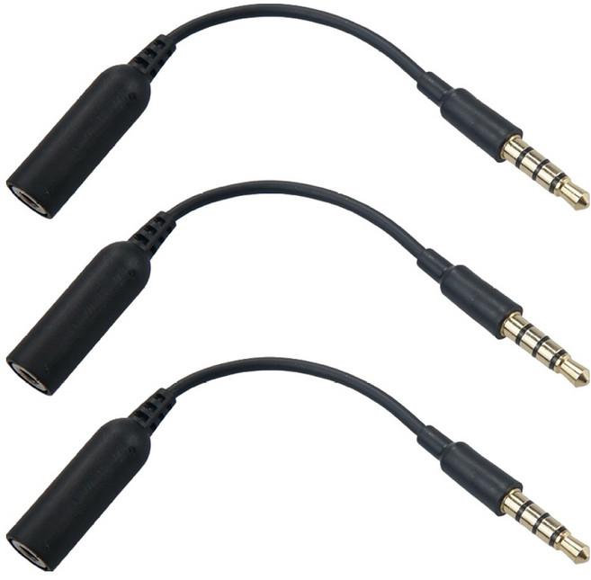 컴스 4극 3.5mm 스테레오 연장 젠더 10cm 3p, 1개, DP047