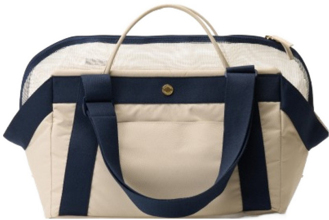 밀리옹 반려동물 베이글백 기내용 + 이너쿠션 세트, 토프네이비, 1세트