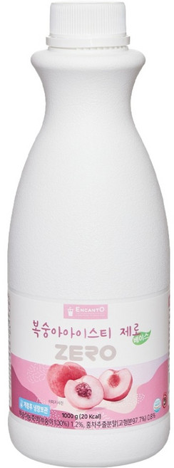 엔칸토 복숭아 아이스티 제로 음료 베이스, 1kg, 1개