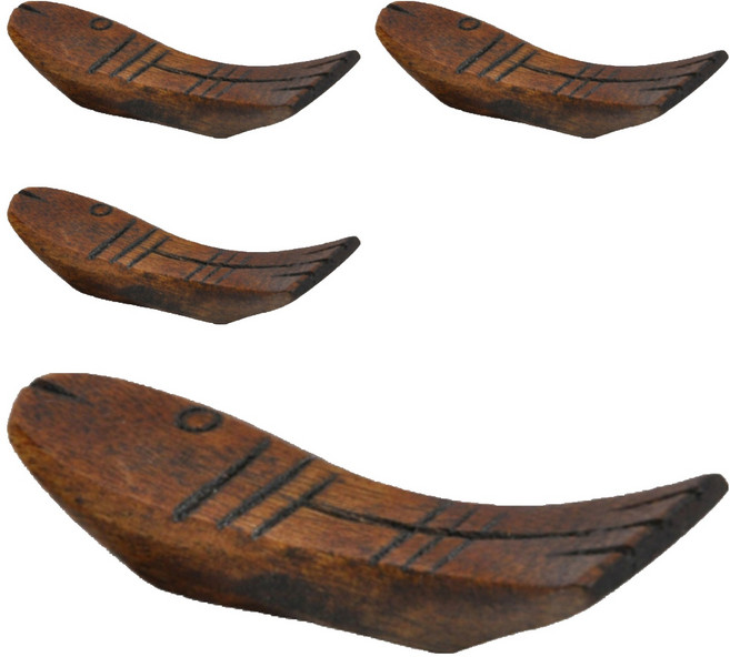 노이원 일식 스타일 수저받침 7 x 1.6 x 1 cm, 타입2, 4개