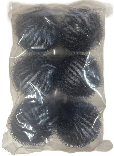 마리조아 나일론 매직 오염 제거 엉킴 방지 세탁기용 모발 흡입 세탁 공 6p, 블랙, 1개