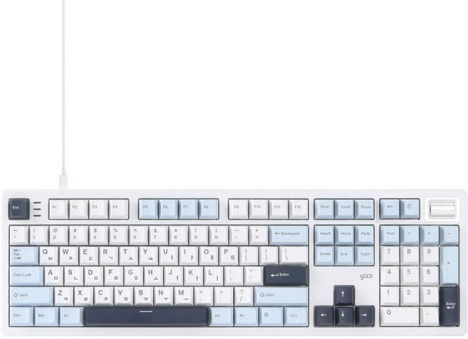 지클릭커 Magneon 8K 래피드트리거 자석축 마그네틱 게이밍 기계식 유선 키보드 무소음 레이저자몽 37g, 화이트마린, GRT107, 제조사축