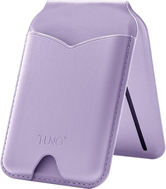 TUNO 圖諾 鏡面磁吸支架卡包, 丁香紫, 1個