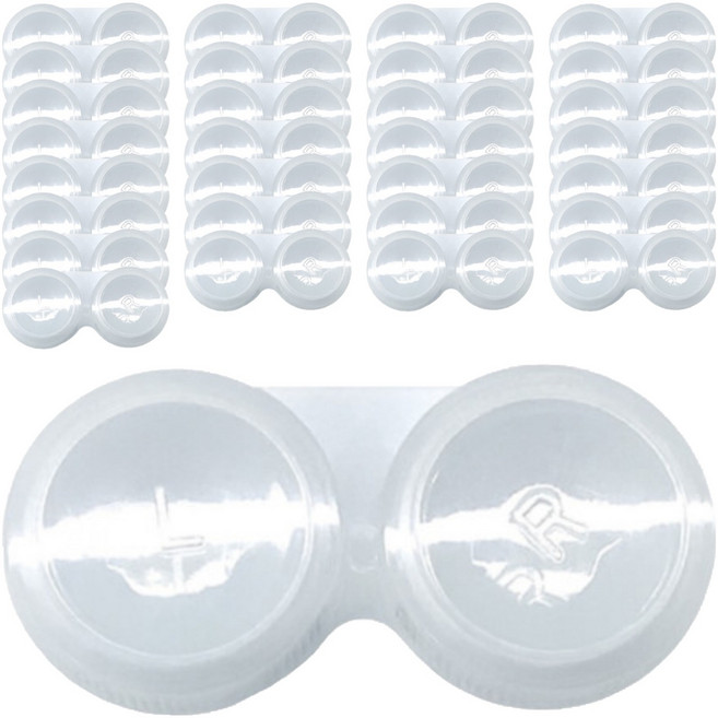 오어스 콘텍트 렌즈 케이스 50p, 투명, 2개