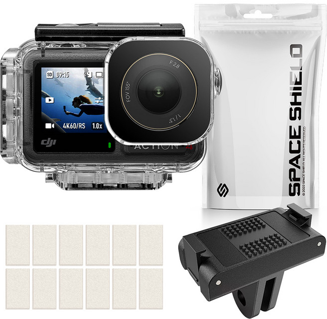 스페이스쉴드 DJI 오즈모 액션 4 호환 맥트릭스 아쿠아맥스 방수 하우징 케이스 세트, 1세트