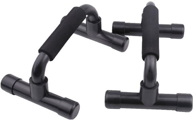 데이코지 근육 강화 운동 푸쉬업바 양쪽 세트, 올블랙, DKJ-PB001