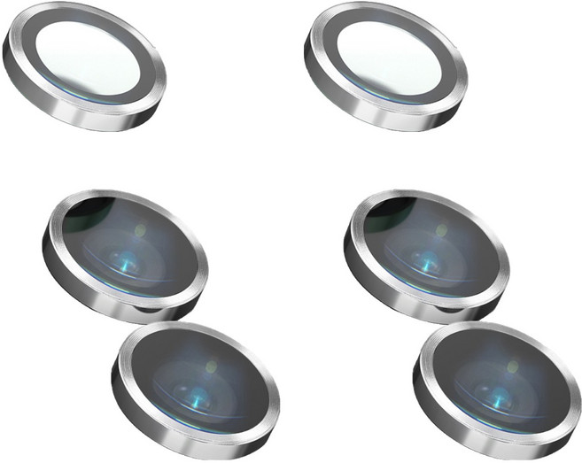 Mobilnjoy 防眩光相機鏡頭保護膜 2入組 銀色, 1套