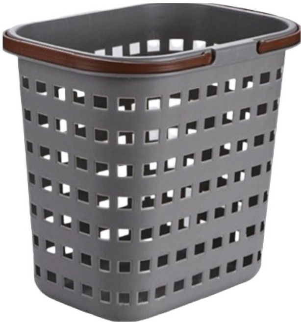 PDS Living 通風設計 舒適收納 日常多用途洗衣籃, 灰色