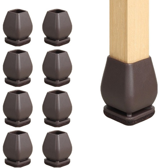 마켓피아 의자 다리 커버 소음방지 가구 바닥보호 발 패드 사각형, 8개